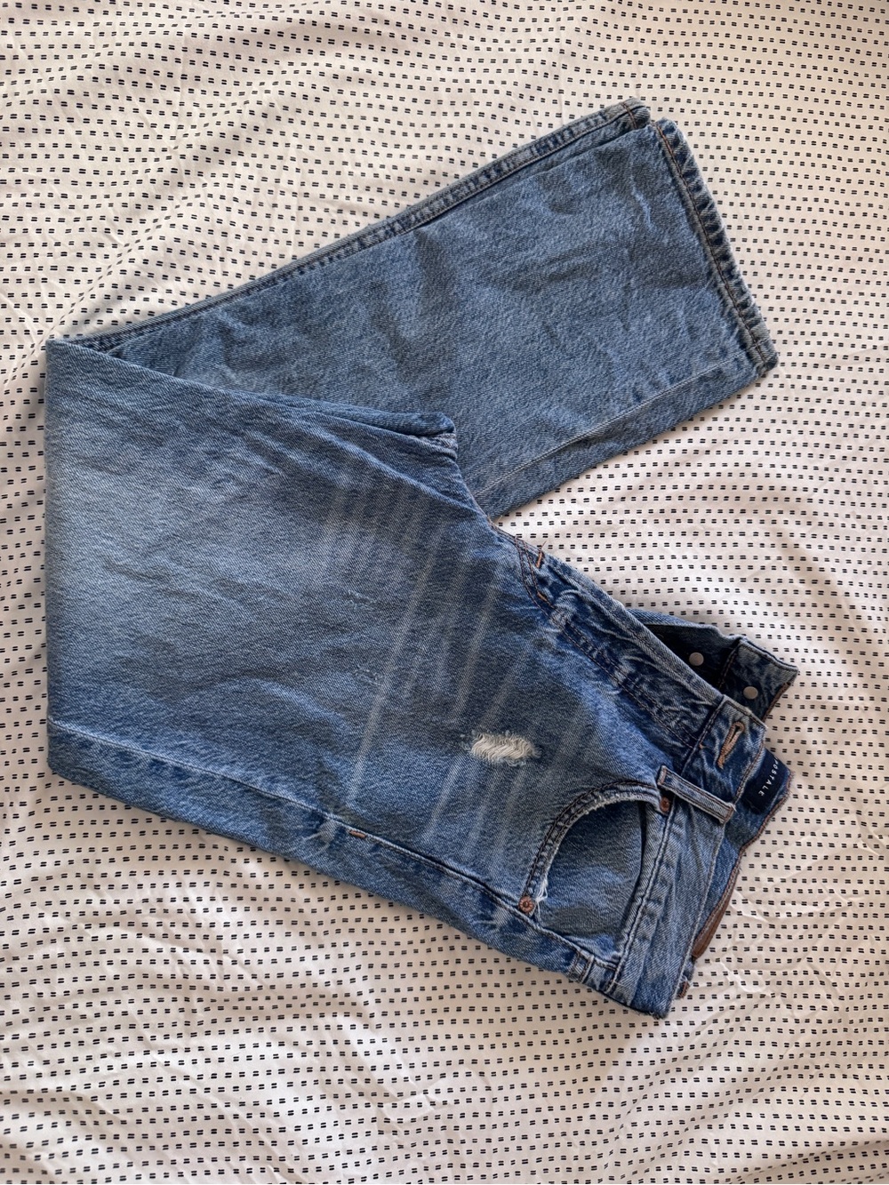 Aeropostale Light Blue High Rise Straight Jeans